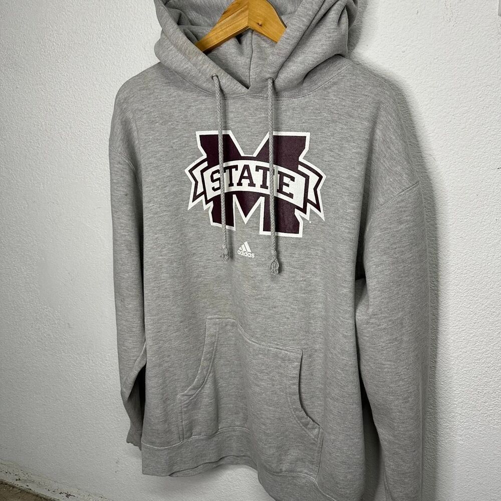 Adidas MIssissippi Men's Grey Hoodie